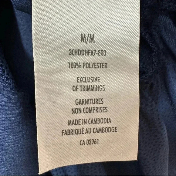 Denver Hayes Blouse Sleeveless U-Shape Neckline Semi-Sheer Peplum Blue Sz Medium - Picture 9 of 16